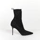 Balmain Skye Stretch-Knit Ankle Boots 39