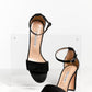 Manolo Blahnik Black Suede Sandals 39.5