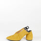 DRIES VAN NOTEN Yellow Suede Sling-back Pumps 37.5