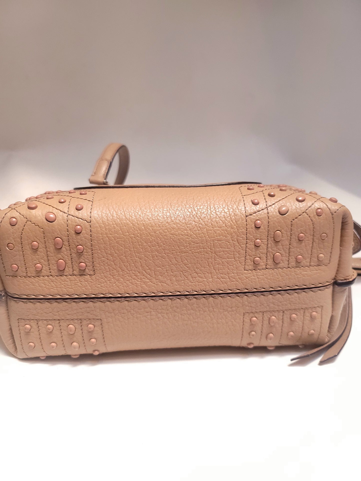 Tod's Beige Leather Top Handle Bag