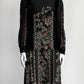 Gucci Black Silk Moroccan Print Dress 42