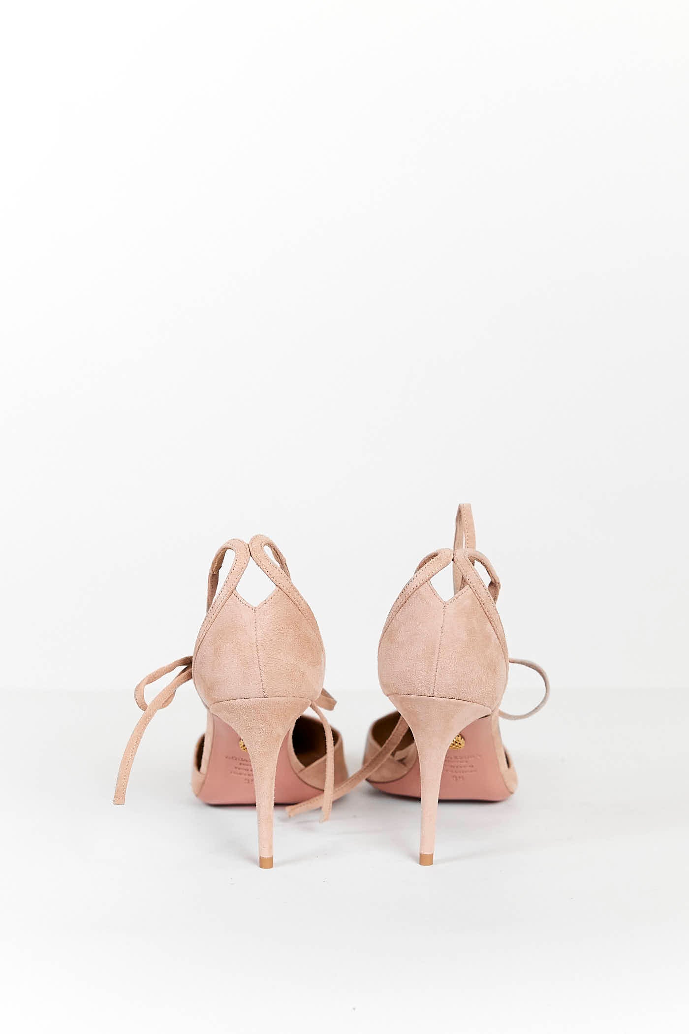 Aquazzura Matilde pumps Pointed Toe Lace-up Front 39