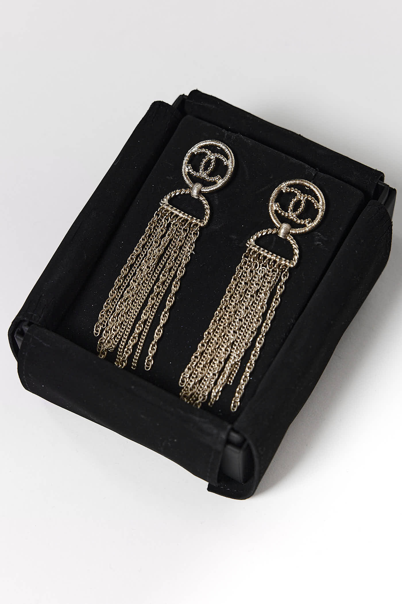 Chanel Logo Earrings