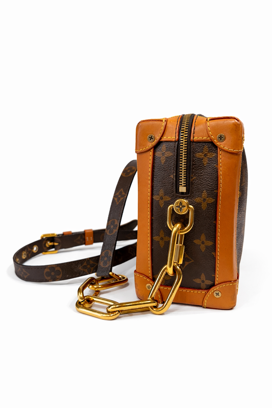 Louis Vuitton Soft Trunk Monogram Gold-tone Brown
