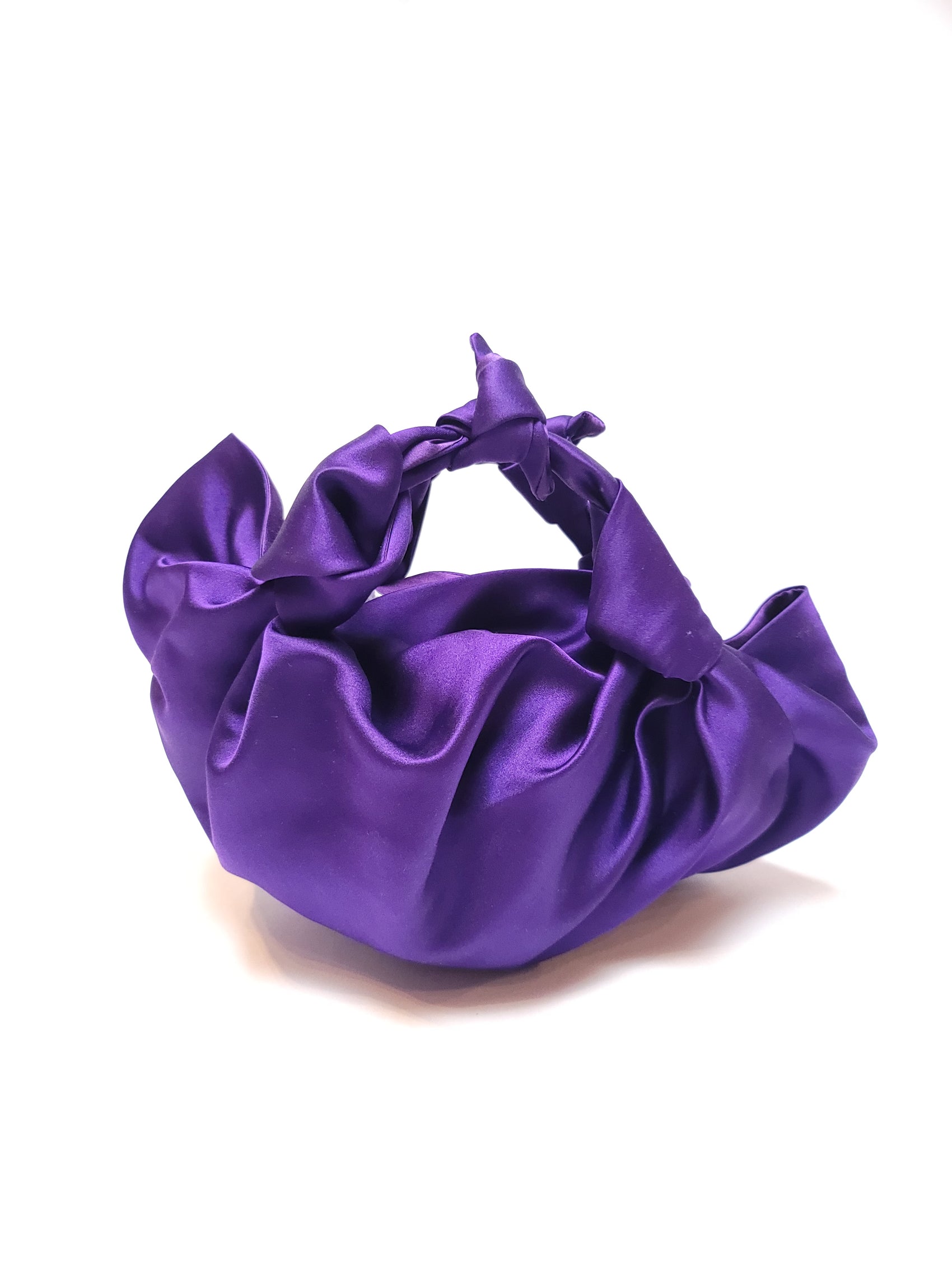The Row Purple Silk Handbag