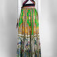 Dolce & Gabbana D&G Patterned Silk Long Skirt 38