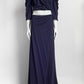 Hellessy Ruffle Sleeve Blue Wrap Dress