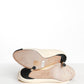 Chanel Cream and Black Cap Toe Heel 37.5