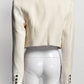 The Mannei Cream Cropped Blazer