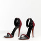 Celine Burgundy Suede Sandals 40
