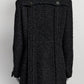 Chanel Fall/Winter 2002 Navy Boucle Tweed Coat 42