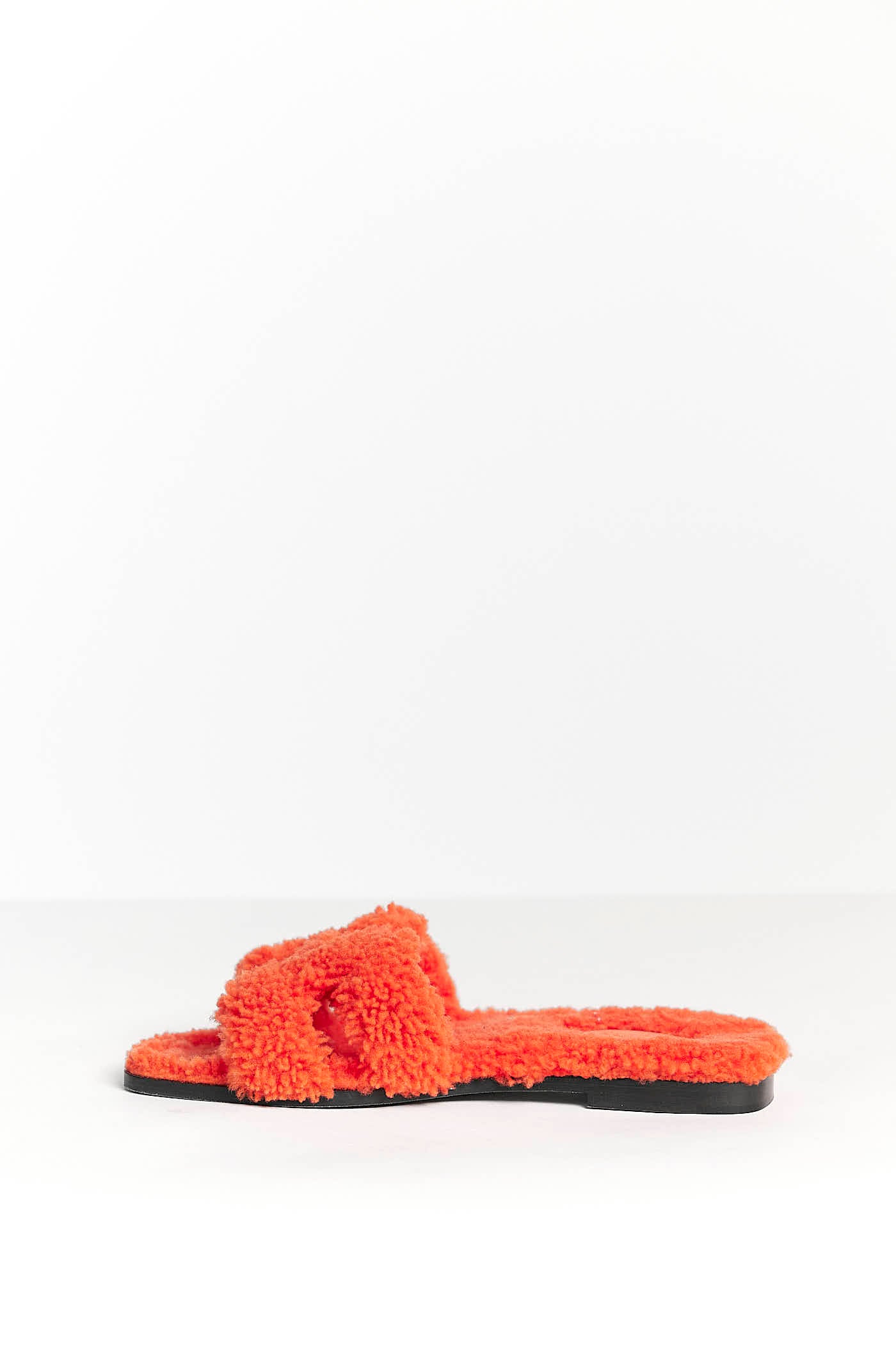 Hermès Orange Shearing Slides 38