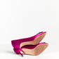 Manolo Blahnik Satin Crystal Hangisi Pumps 37.5