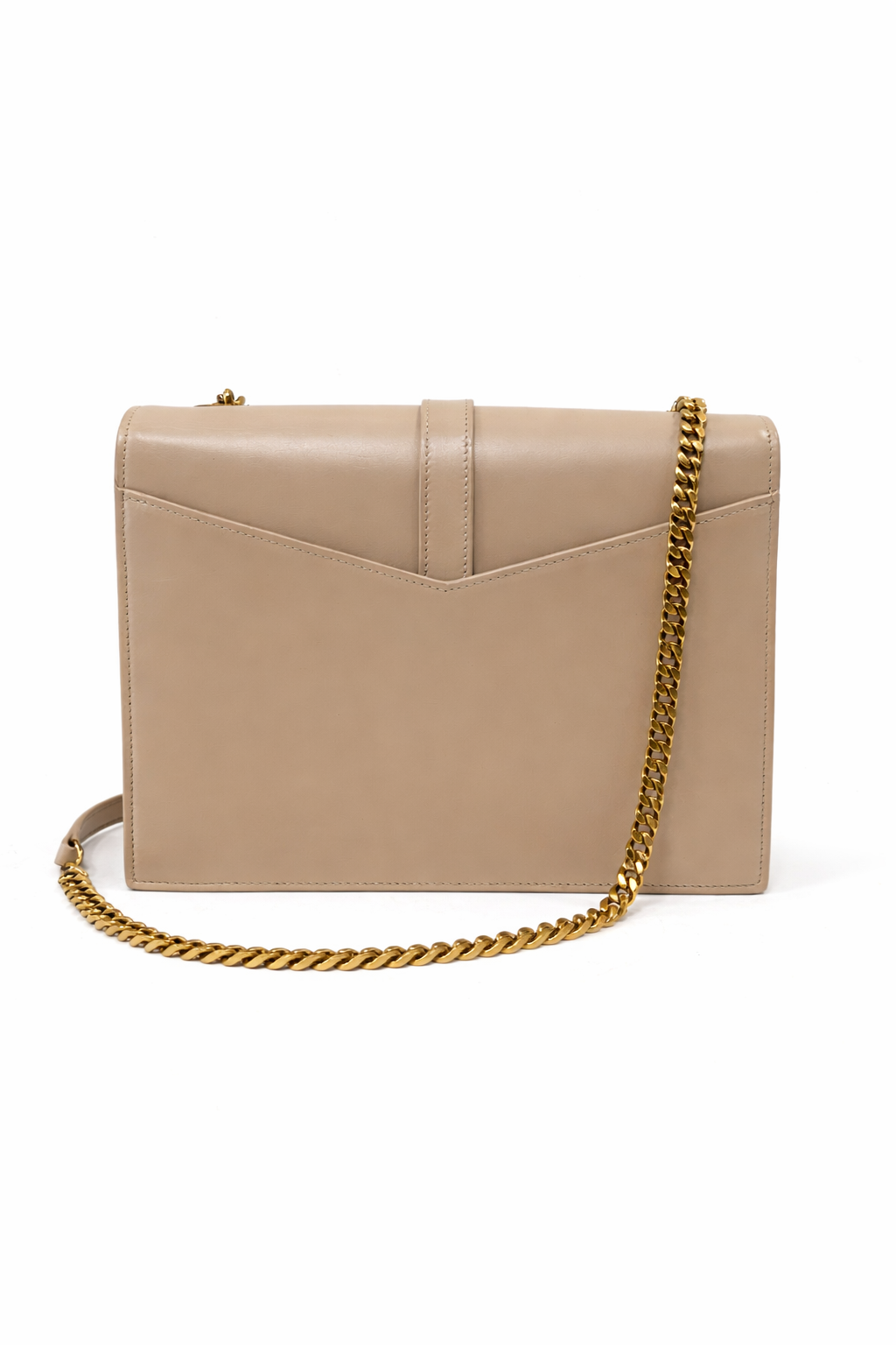 Saint Laurent Beige Leather Sunset Small