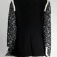 Chanel Black/White Tweed with Cream Kint Detail Blazer 38