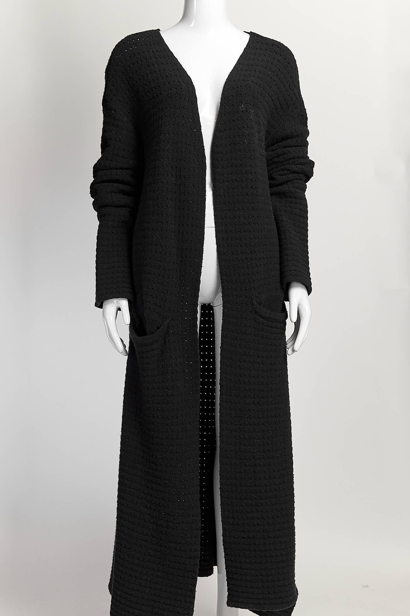Haider Ackermann Black Knit Cardigan XS