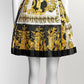 Versace Baroque Pleated Silk Skirt 40