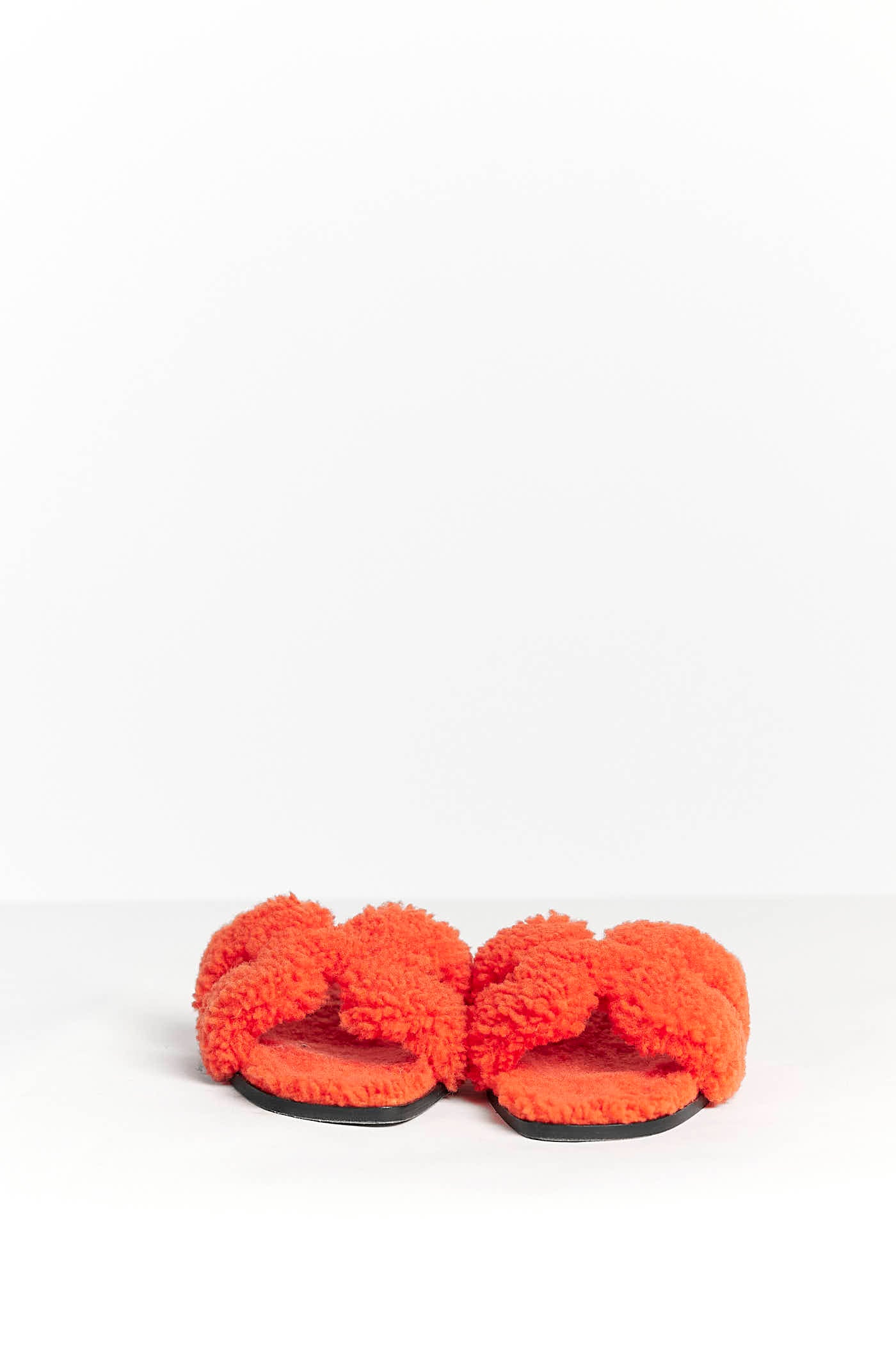Hermès Orange Shearing Slides 38