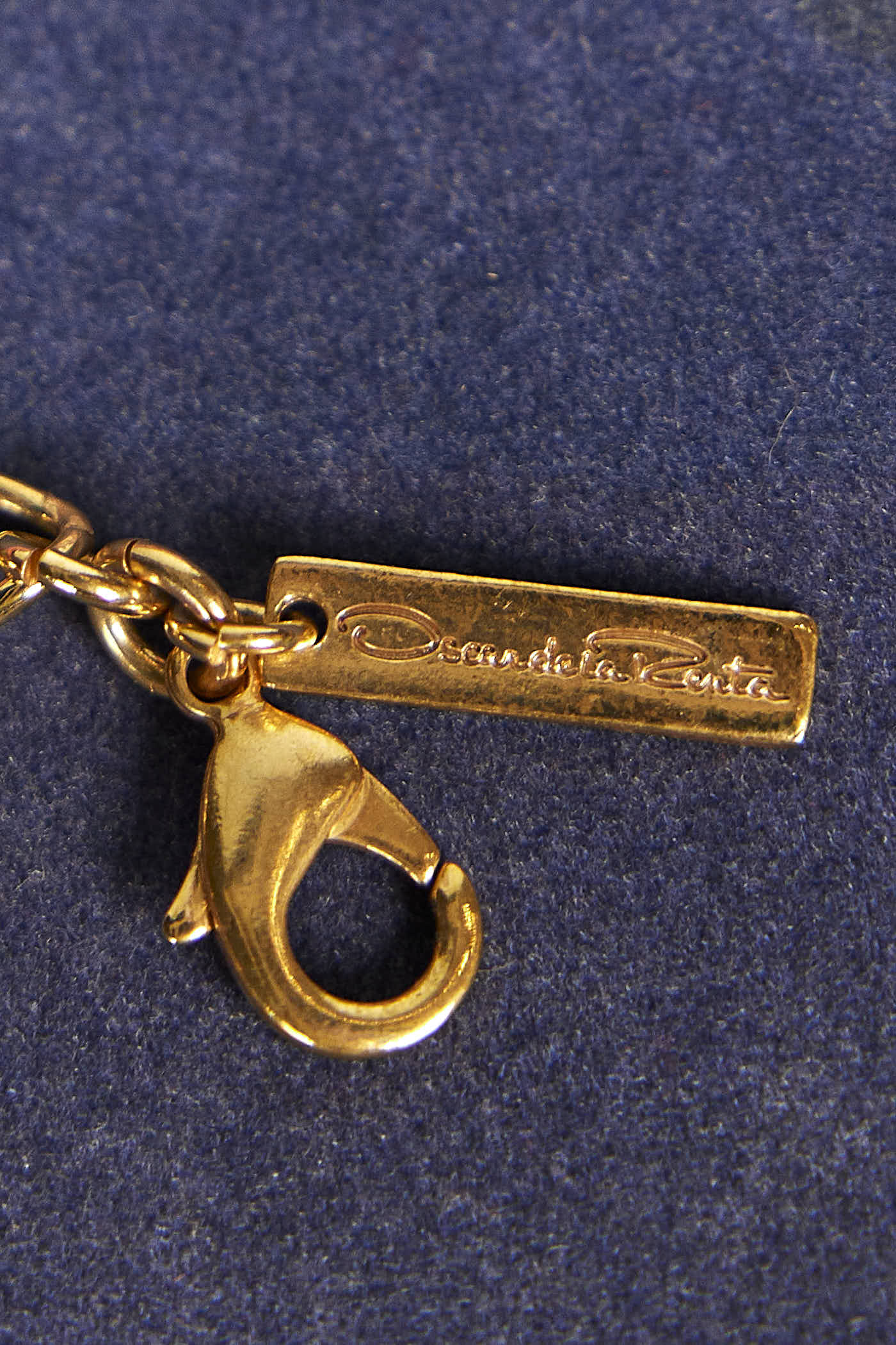 Oscar de La Renta Cunky Gold Black Crystal Bug Necklace