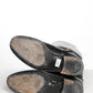 Gucci Black Riding Boots with Silver Logo 38.5