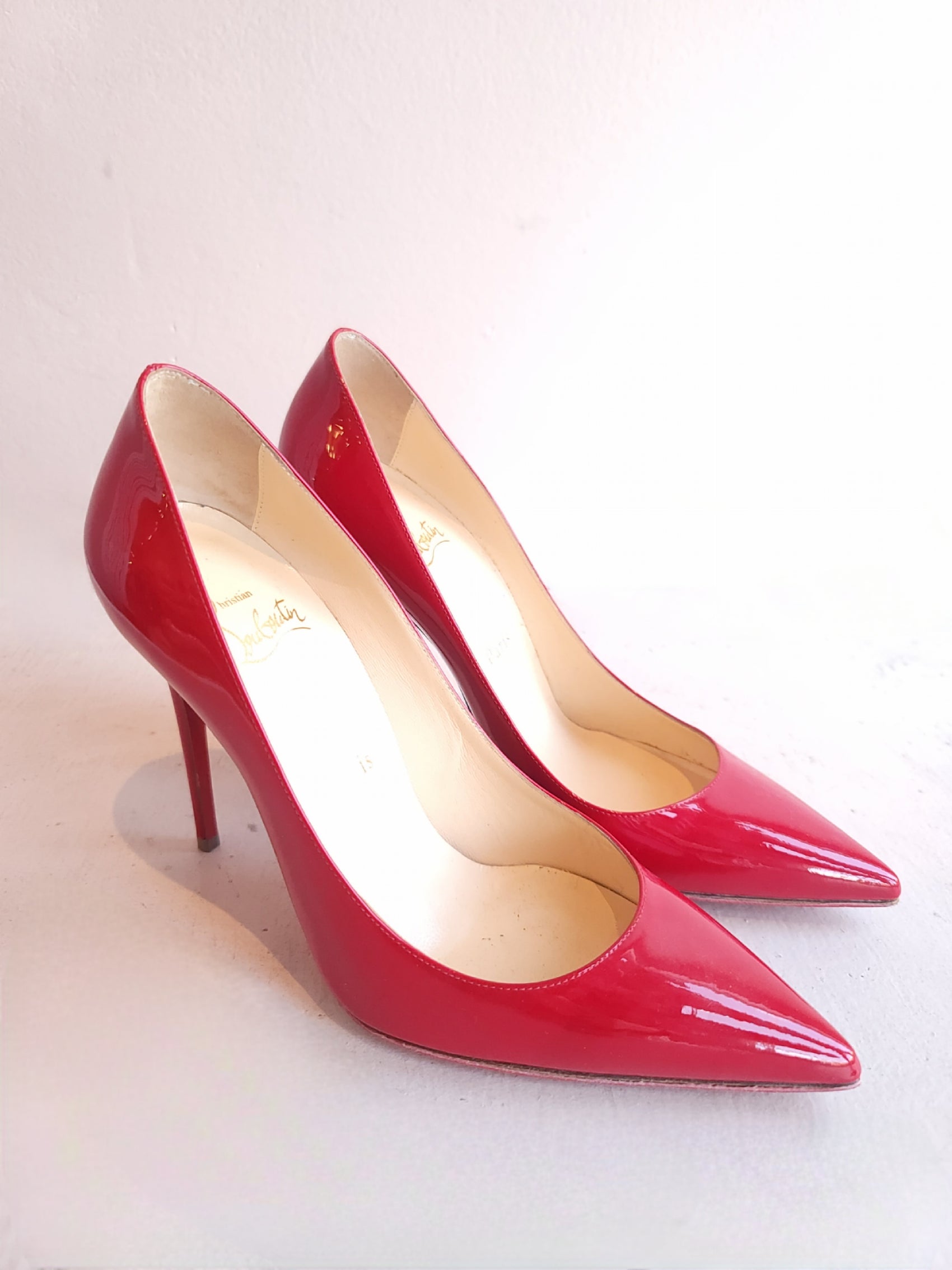 Christian Louboutin Red Patent Leather Heels 37