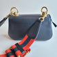 Gucci Small Blondie Shoulder Bag w/Red Navy Strap