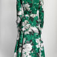 Erdem Green/White Floral Printed Dress 6