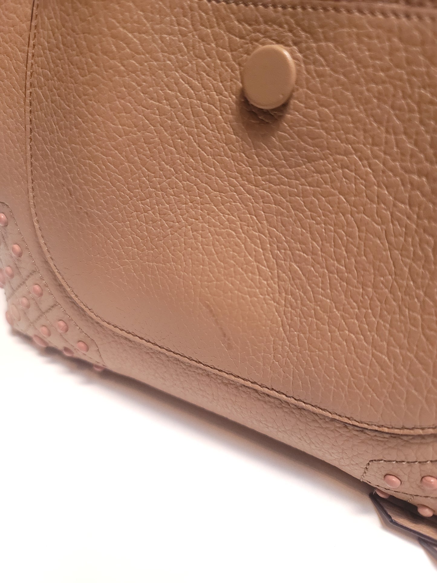 Tod's Beige Leather Top Handle Bag