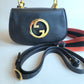 Gucci Small Blondie Shoulder Bag w/Red Navy Strap
