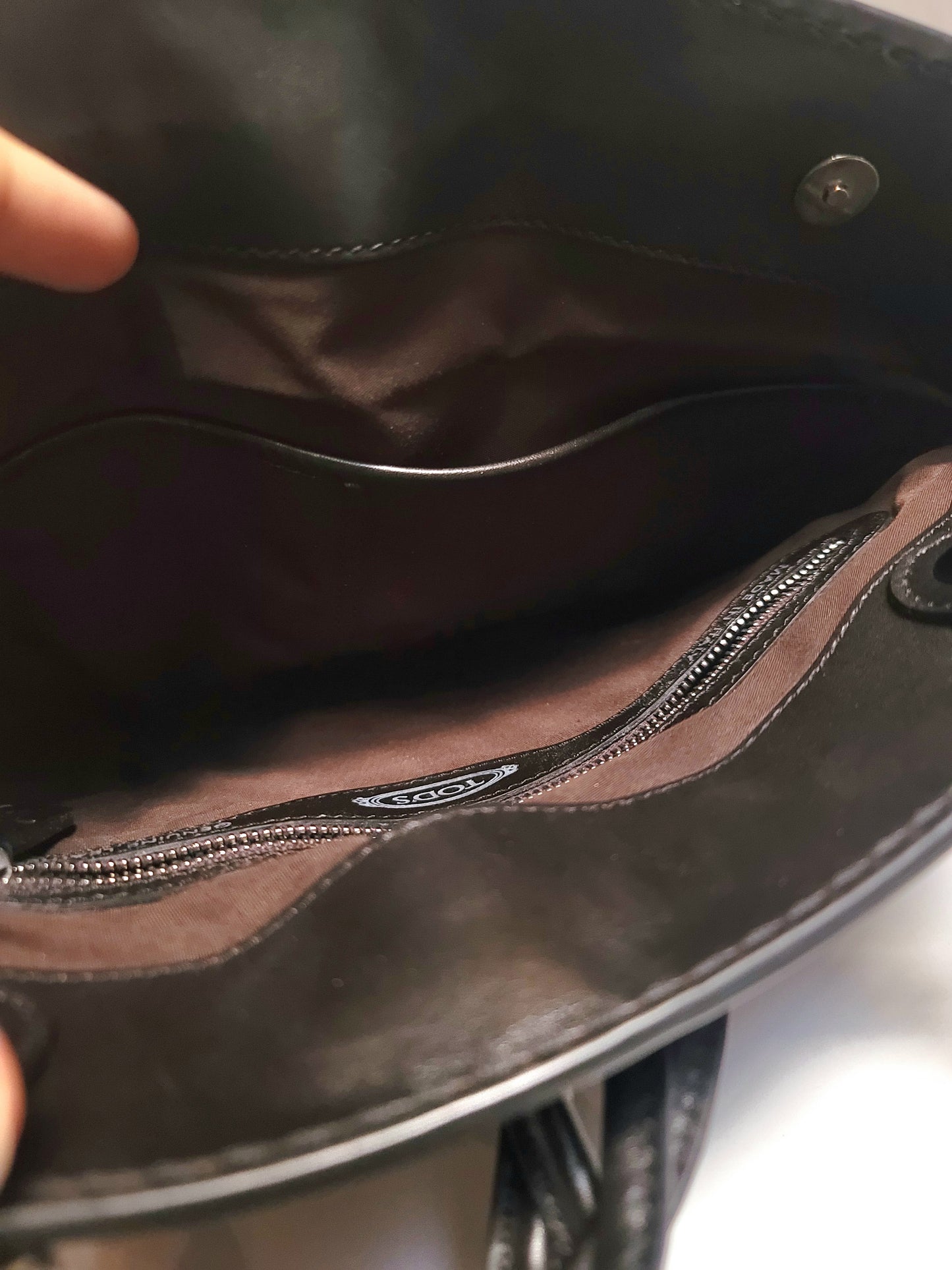 Tod's Brown Suede Shoulder Bag