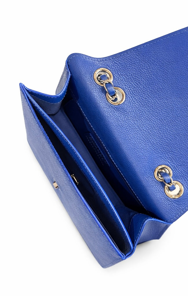 Chanel Cobalt Blue Small CC Box Chain Flap Bag