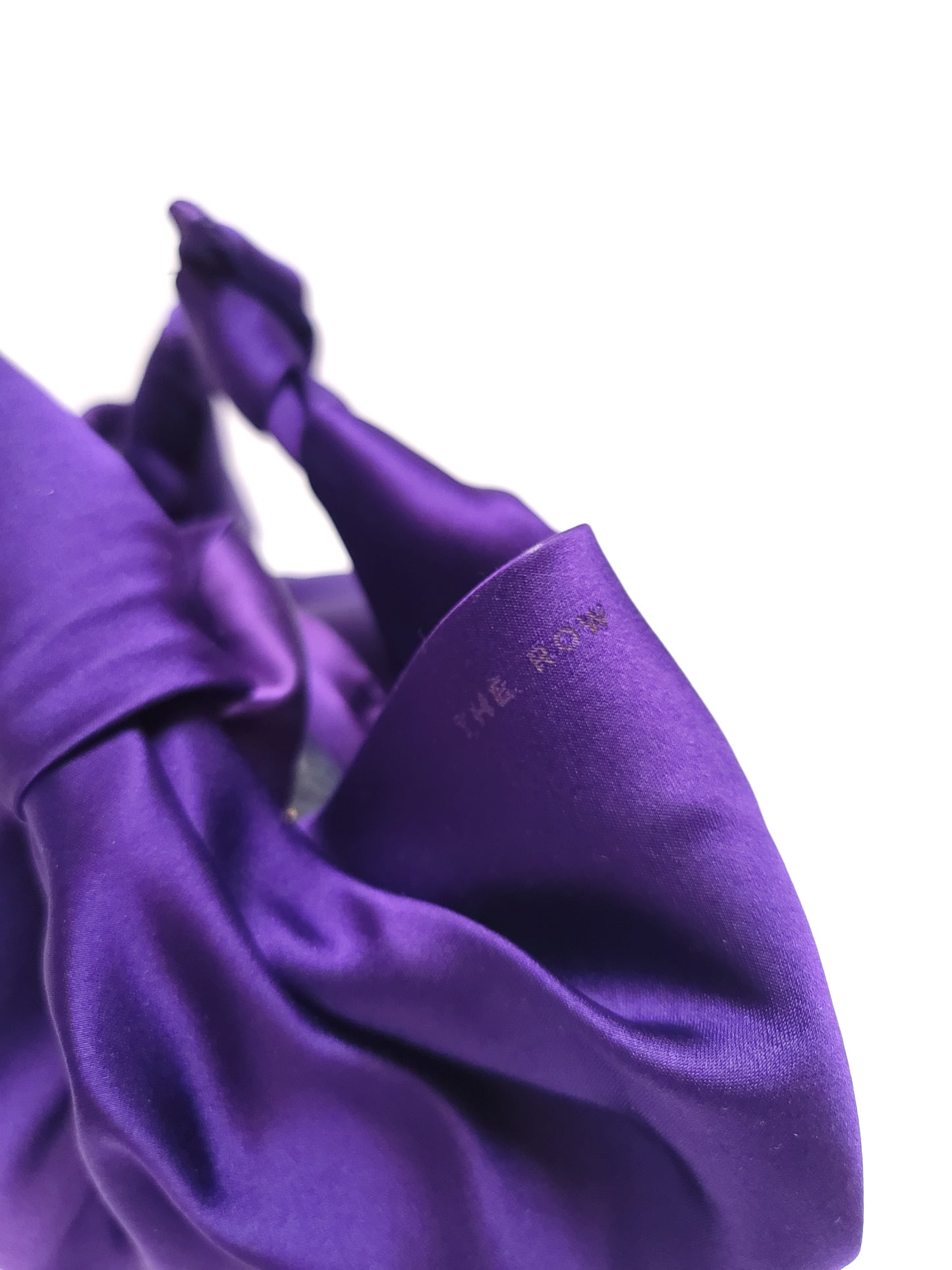 The Row Purple Silk Handbag