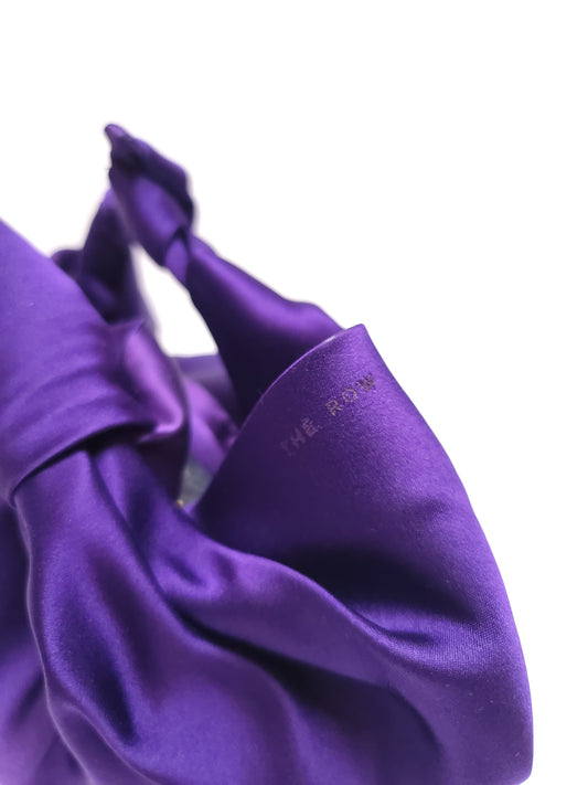 The Row Purple Silk Handbag