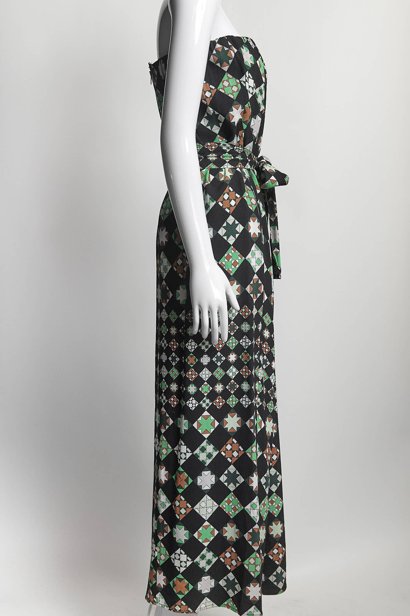 Emilio Pucci Green Patterned Dress 40
