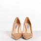 Prada Beige Textured Leather Pumps 41