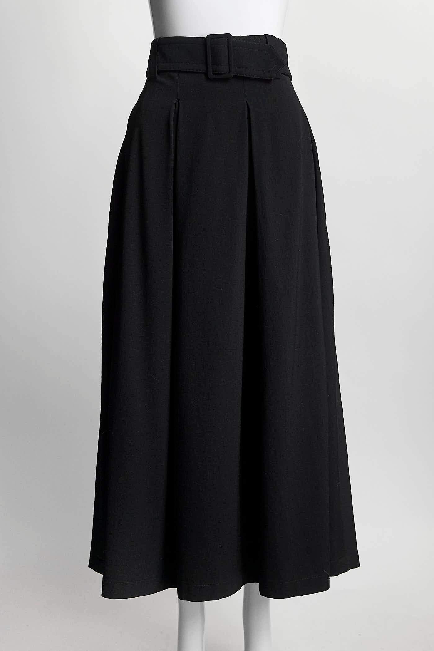 Jil Sander Black Skirt with Belt 38