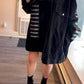 RAF SIMONS Oversized Black Denim Jacket S