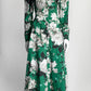 Erdem Green/White Floral Printed Dress 6