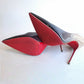 Christian Louboutin Black Nude Ombre Patent Leather Heels 37