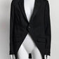Saint Laurent Black Peaked Lapel Tuxedo Jacket 40