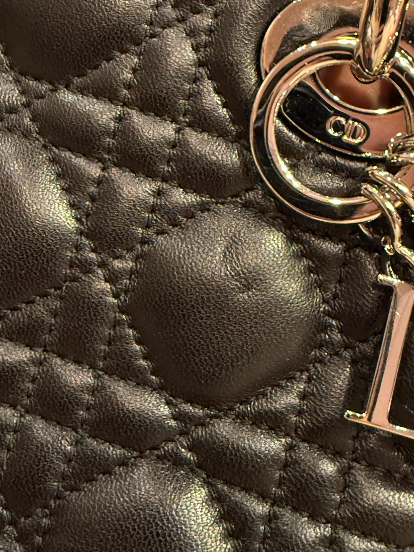 Christian Dior Black Leather Mini Lady Dior