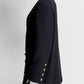 Chanel Boutique Navy Vintage Jacket with Gold Buttons 44