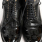 Chanel Black CC Logo Utah Eagle Biker Boots 40.5C
