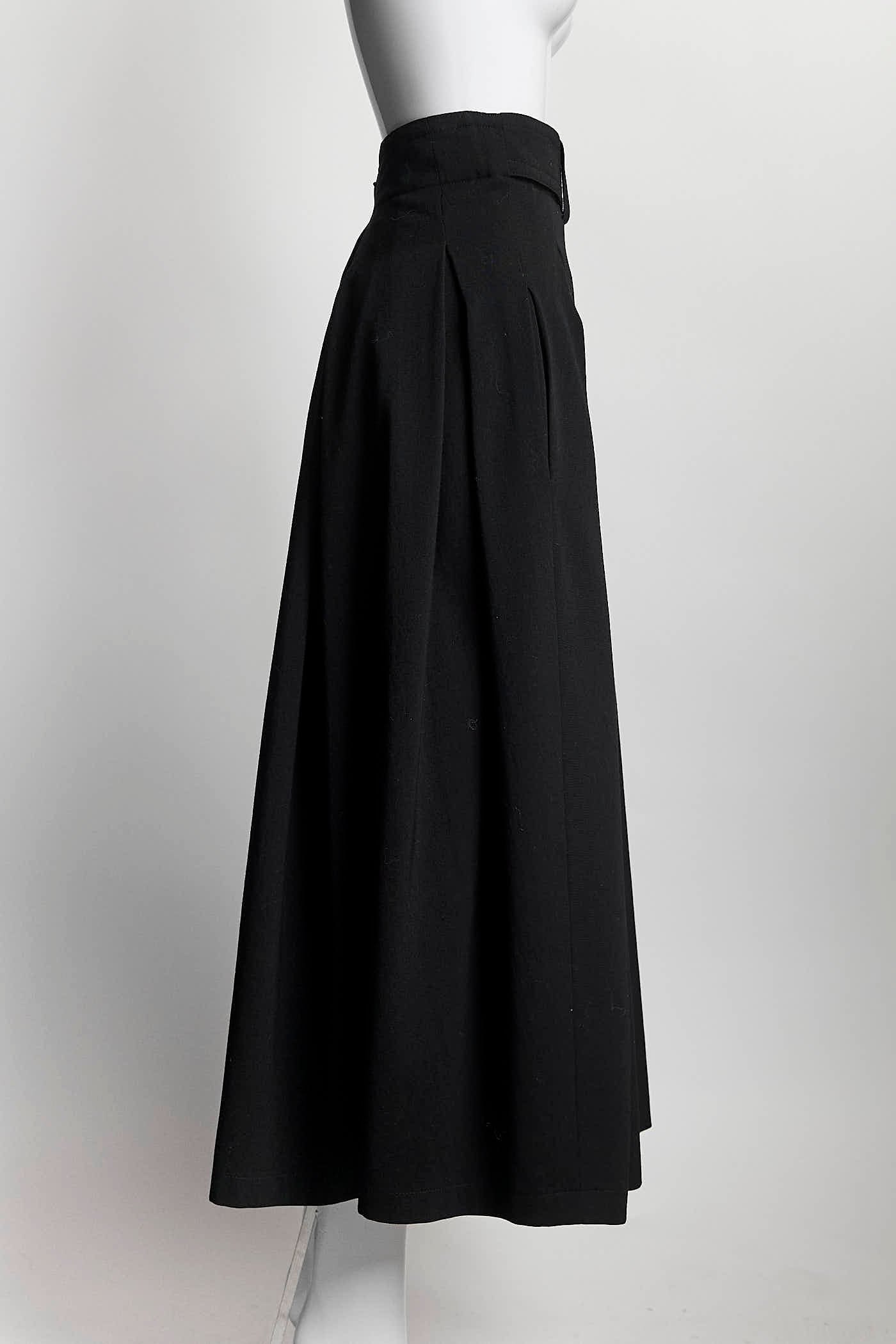 Jil Sander Black Skirt with Belt 38