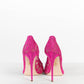 DOLCE AND GABBANA RAINBOW LACE PUMPS WITH CRYSTAL EMBELLISHMENT