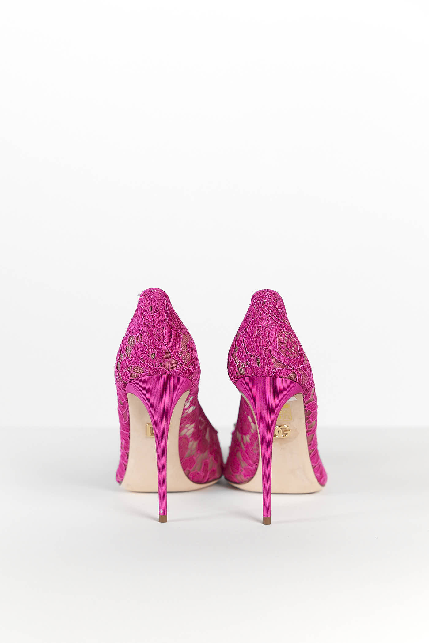 DOLCE AND GABBANA RAINBOW LACE PUMPS WITH CRYSTAL EMBELLISHMENT
