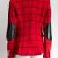 Smythe Red Windowpane Peaked Lapel Blazer 6