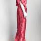 Audrey Brooks Pink Floral Off Shoulder Gown 10