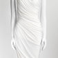 NORMA KAMALI Snow White Draped One Shoulder Dress 36