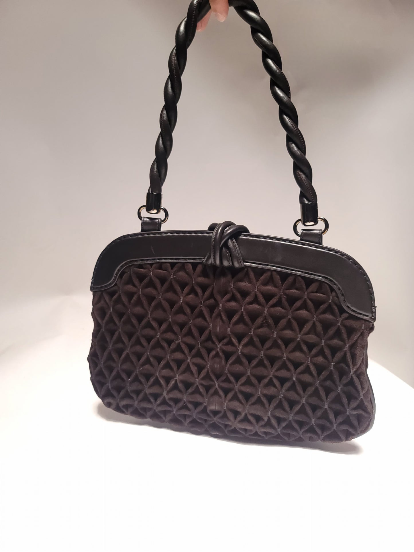 Tod's Brown Suede Shoulder Bag